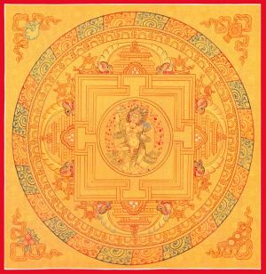 Vajravarahi Yogini Mandala Thangka | 24K Gold Thanka Artwork | Traditional Tibetan Buddhist Art